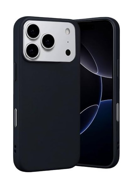 Ggm Aksesuar 17 Pro ile Uyumlu Içi Kadife Dışı Mat Yapıya Sahip Koruma Sağlayan Lansman Silikon Kılıf (Siyah) modelleri