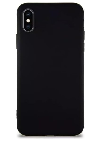X/xs Uyumlu Mat Yumuşak Silikon Kılıf (Siyah)