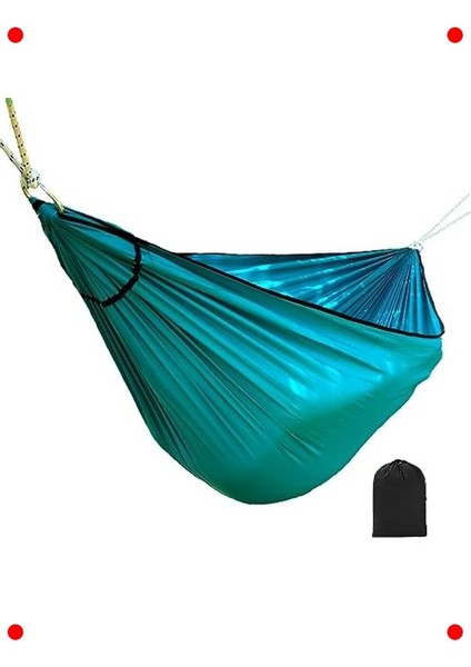 Turkuaz Kamp Hamağı - Taşınabilir ve Kolay Kurulum