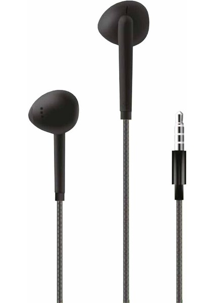 H35 Mikrofonlu Kulak Içi Kablolu Kulaklık 3.5mm Siyah