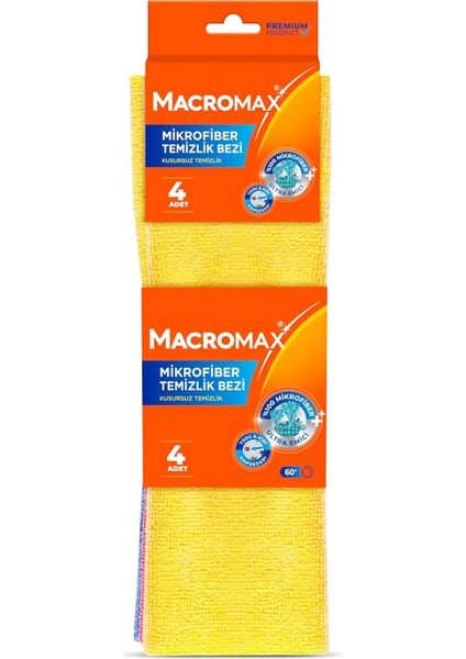 Mikrofiber Temizlik Bezi 4&apos;lü Paket, Çok Amaçlı Toz Alma ve Yüzey Silme Bezi