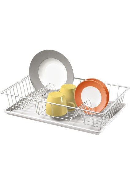 Bulaşıklık Süzgeci &apos;germatex&apos; Tepsili, Beyaz,