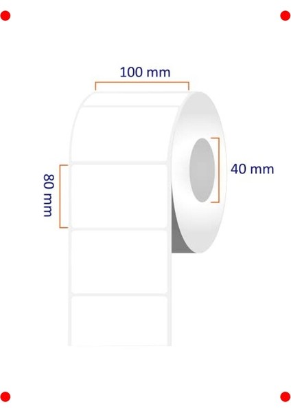 100X80 mm Kuşe Barkod Etiketi (500'LÜ Rulo) modelleri