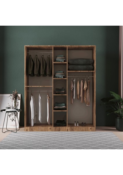 Soho 5 Kapaklı Eko Gardırop - Mdf Kapak modelleri