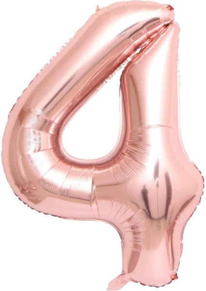 Rose Rakam Folyo Balon 80 cm