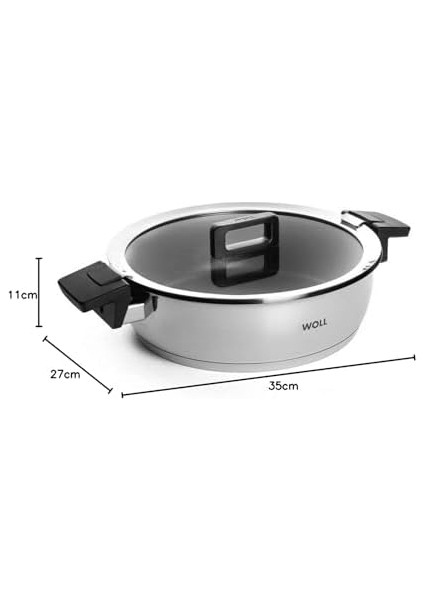 824NC Concept Kapaklı Kızartma Tenceresi, 24 cm Çap, 7 cm Yüksekliğinde, 3,6 L, Tüm Ocak Türleri Için Uygundur, Paslanmaz Çelik, 200 modelleri