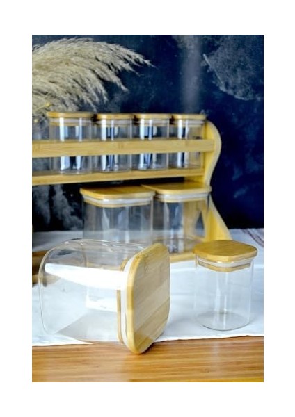 Bambu Serisi 8&apos;li Kare Borasilikat Seti fiyatları