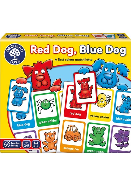 Kırmızı Köpek Mavi Köpek 2-5 Yaş Eğitici Oyun (044)
