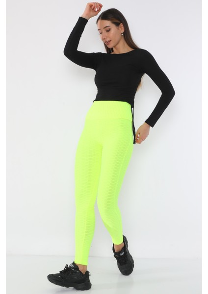 Petekli Tayt Ekstra Yüksek Bel Pamuklu fırsatları