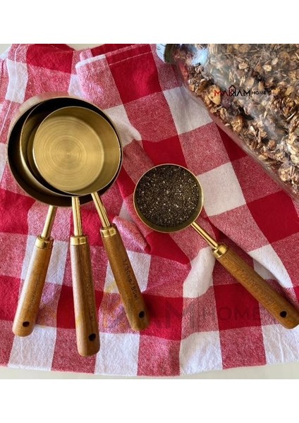 | Ahşap Saplı 4&apos;lü Ölçüm Kabı, Ölçüm Tüpü, 4 Adet, Ahşap Sap, Birinci Sınıf Paslanmaz Çelik, Kuru ve Sıvı Ölçüm Kabı, Pişirme, Ahşap Saplı Otantik Renk 60 Ml, 80 Ml, 125 Ml, 250 Ml)