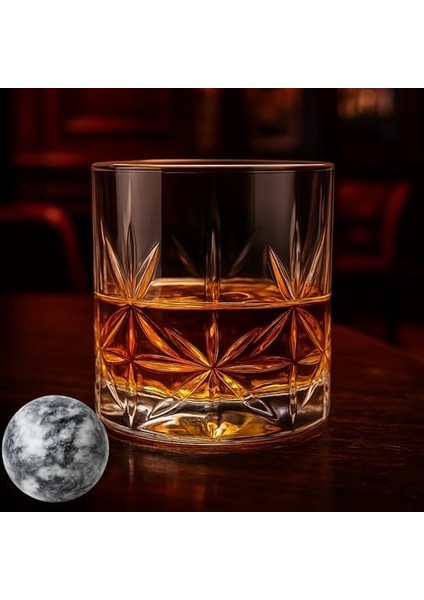 Neptün Yuvarlak Granit Mermer Viski Taşı 1 Adet Kesesinde Hediye Paketinde modelleri