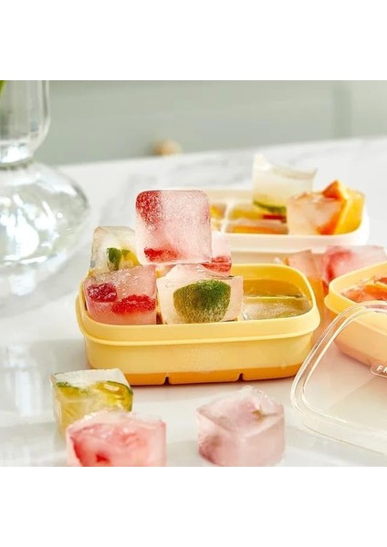 6 Gözlü Basparmak Mini Buz Kalıbı,silikon Mini Buzluk,sunum ve Buz Yapımı Için Kalıp (2 Adet) modelleri