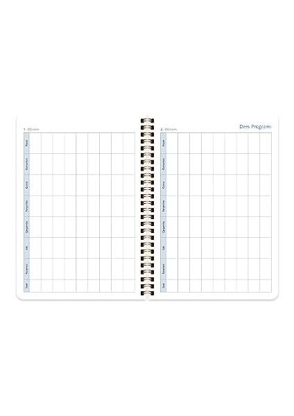 A5 (15 * 21) Spiralli Akademik Ajanda - Çiçek fiyatları