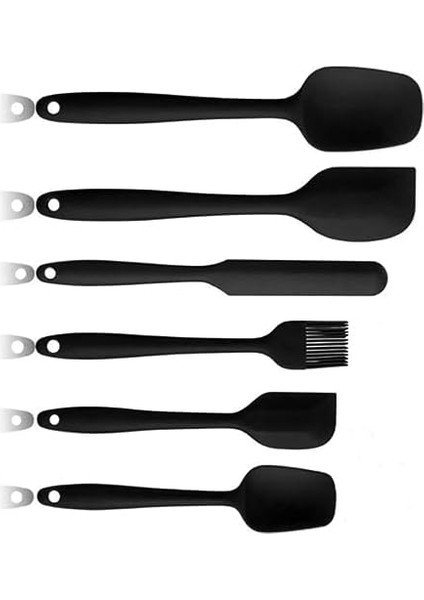 Yanmaz Yapışmaz Silikon 6&apos;lı Pasta, Yumurta Fırçası, Kaşık Bıçak, Spatula Mutfak Seti fiyatları
