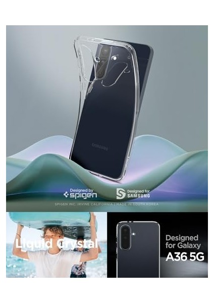 Galaxy A36 ile Uyumlu Crystal 4 Tarafı Tam Koruma Crystal Clear - ACS09167 fiyatları