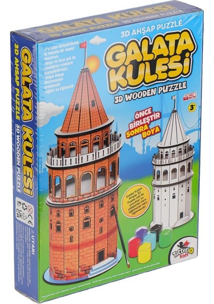 8210 Galata Kulesi Ahşap 3D Puzzle fiyatları