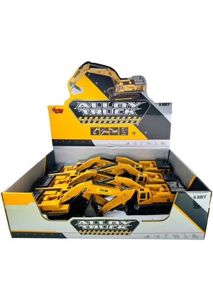 SZT-8891 Sürtmeli Metal Inşaat Aracı 1 55 Enessiworldkavatör modelleri