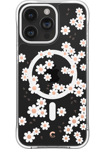 Ciel By 15 Pro Max ile Uyumlu Kılıf Cecile Mag Magsafe Özellikli Daisy - ACS06624