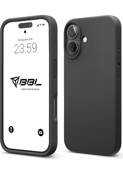 Kılıf Ince Sıvı Silikon 3 Katmanlı Tam Kaplamalı Yumuşak Jel Kauçuk Kılıf Kapak (Siyah, 16)