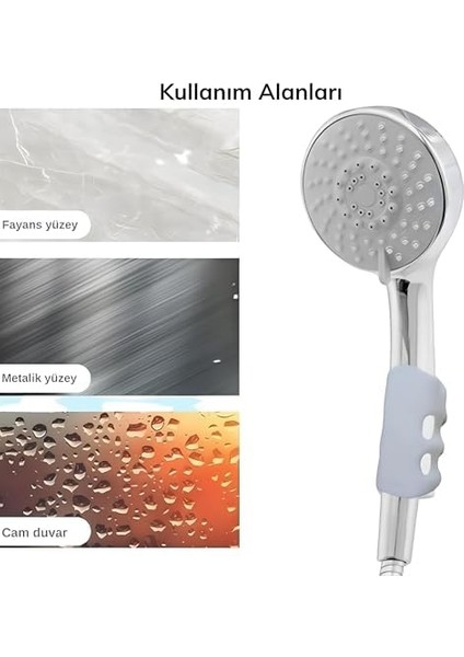 2 Adet Duş Başlığı Tutucu – Silikon, Ayarlanabilir, Aletsiz Kurulum modelleri