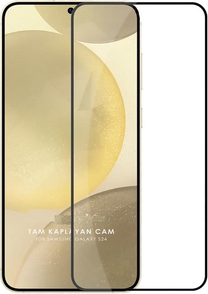 Es S24 Için Ekranı Tam Kaplayan Full Ekran Cam, Full Tam Koruma Kırılmaz Cam
