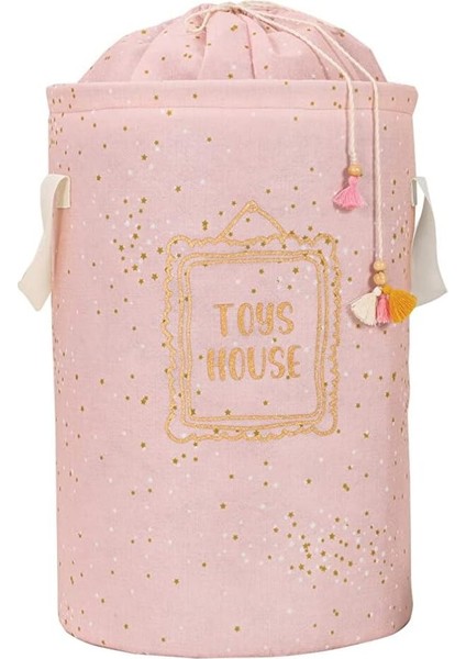 Baby Yuvarlak Torbalı Sepet (Pembe)