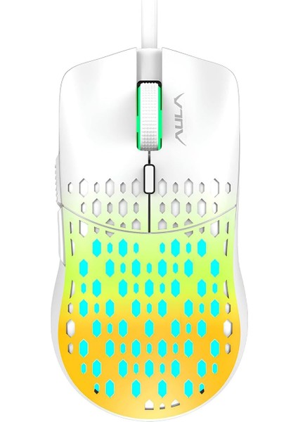 Aula S11 Pro 3600DPI Rgb Optik Gaming Mouse Sarı