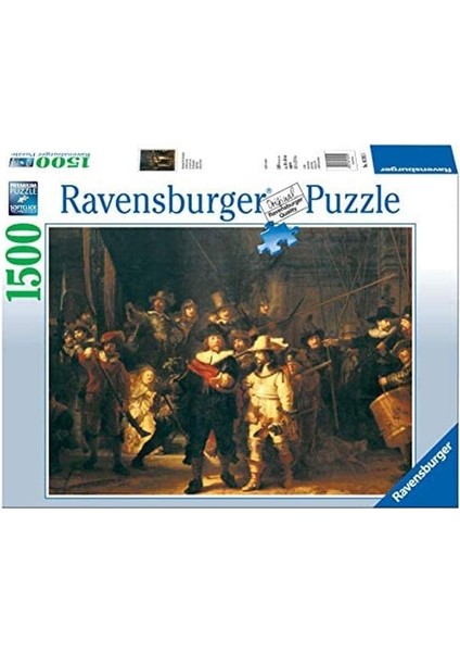 16205 Rembrandt - Gece Devriyesi Puzzle, 1500 Parça, Çok Renkli