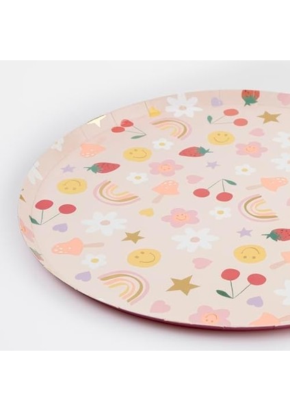 - Happy Face Dinner Plates - Mutlu Yüzler Tabaklar (X8) modelleri