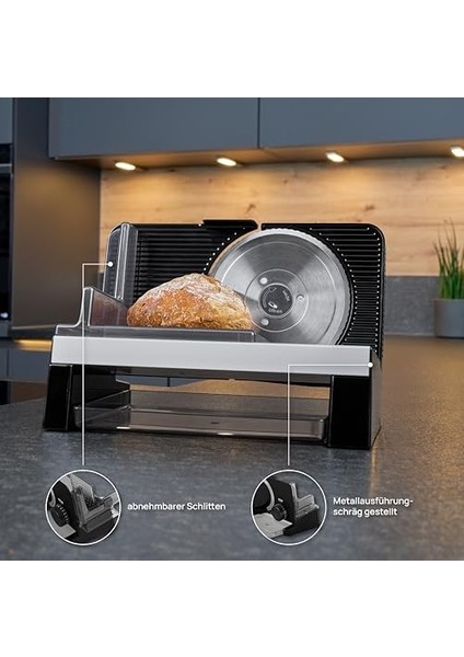 E 16 Siyah Çok Amaçlı Elektrikli Salam Sosis Gıda Dilimleyici Alman Ürünü modelleri