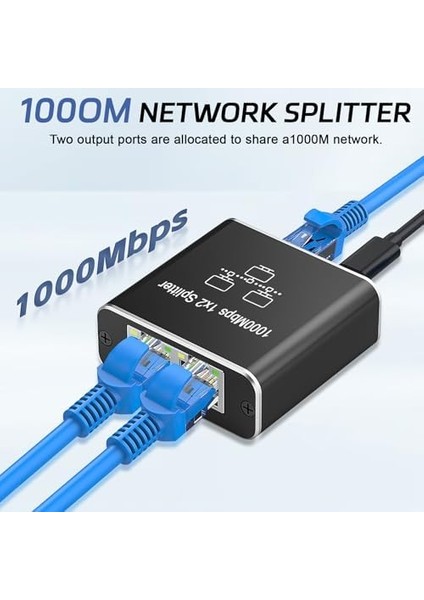 Splitter 1 Ila 2, Gigabit Ağ Bölücü, Lan Internet Bölücü, Bilgisayar, Anahtar, Yönlendirici, Adsl, Set Üstü Kutu, Tv (Aynı Anda Çalışıyor Için Laı Splitter) fiyatları
