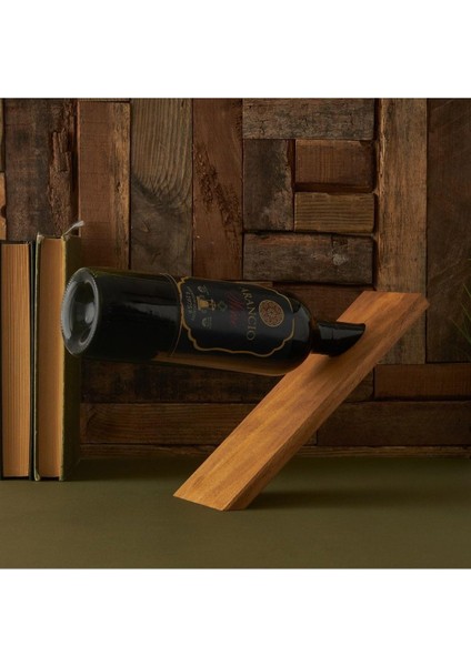 Ahşap Şişe Tutucu - Tekli