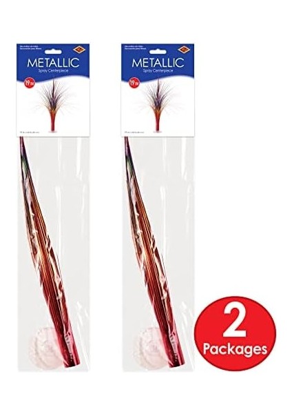 2 Parça Plastik Metalik Çok Renkli Sprey Yeni Yıl Dekorasyonları Için Orta Parçalar, Doğum Günü Partisi Malzemeleri, 48,26 cm fiyatları