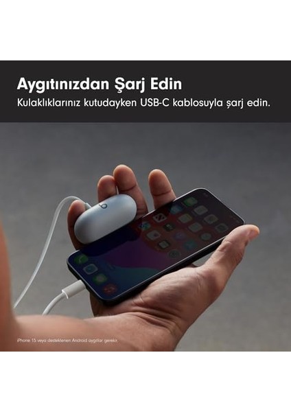Solo Buds - Kablosuz Bluetooth Kulak Içi Kulaklık | 18 Saat Pil Ömrü | ve Uyumluluğu | Dahili Mikrofon - Fırtına Grisi fiyatları