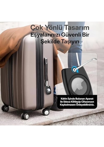 Için Darbeye Karşı Dayanıklı ve Kaybolmaya Karşı Güvenli Metal Halat ile Asılabilir Kılıf (Siyah) modelleri