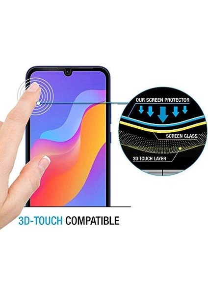 Y6S 2019 Tam Kaplayan Temperli Cam Ekran Siyah fiyatları