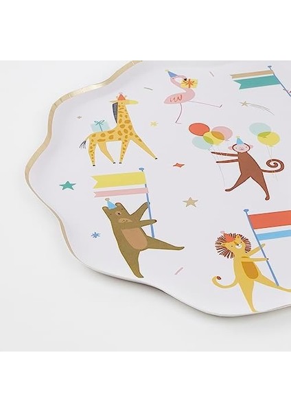 - Dinner Plates - Hayvan Geçit Töreni Tabaklar (L) (8&apos;li) fiyatları