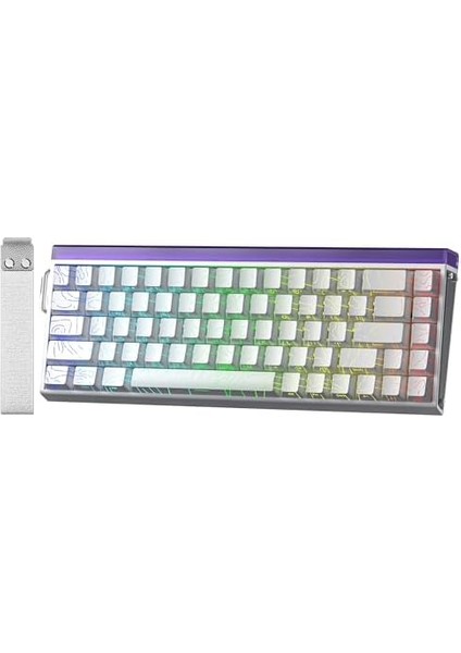 Aula Hero 68 He Manyetik Klavye Trigger Switch 8000Hz Rgb Neon Tkl Hot Swap Oyuncu Klavyesi Desenli Beyaz fiyatları