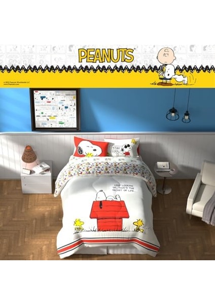 Peanuts Pals Süper Yumuşak Yorgan ve Çarşaf Seti, 5 Parça Boy, (Resmi Lisanslı Ürün) Ürünleri fiyatları