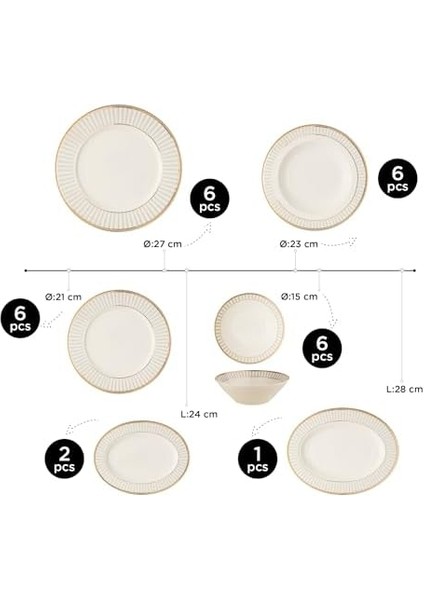 27 Parça 6 Kişilik Yemek Takımı fiyatları