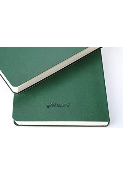 Tanıtım Fark Tanıtım Çizgisiz Not Defteri, Yeşil Deri Kapaklı Defter, 128 Yaprak A5 Defter, Ofis ve Kırtasiye (14CM x 21 Cm) (Yeşil Kapak) fiyatları