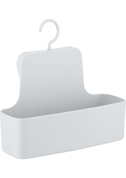 Askılı Duş Sepeti Barselona Beyaz Duş Rafı, Duvar Sepeti, Kesinlikle Kırılmaz Beyaz