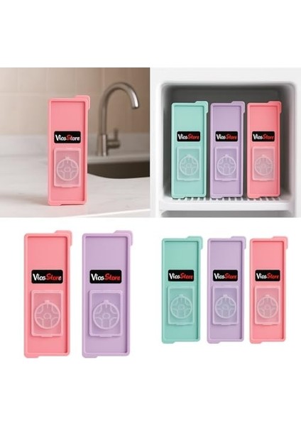 Store 2’li Silikon Buz Kalıbı – Sızdırmaz Kapaklı, Buz Çıkarma, 12 Gözlü, Esnek ve Yıkanabilir, Farklı Renk Seçenekli (Yeşil) modelleri