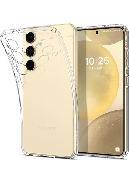 Galaxy S24 ile Uyumlu Kılıf Crystal 4 Tarafı Tam Koruma Crystal Clear - ACS07343