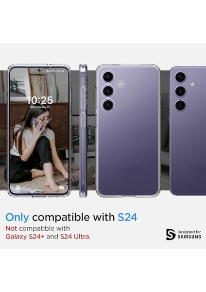 Galaxy S24 ile Uyumlu Kılıf Crystal 4 Tarafı Tam Koruma Crystal Clear - ACS07343 fiyatları