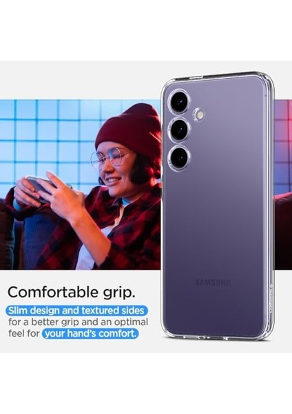 Galaxy S24 ile Uyumlu Kılıf Crystal 4 Tarafı Tam Koruma Crystal Clear - ACS07343 modelleri