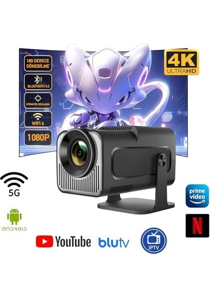 Projektör | Tv Kurulu Full Hd Projeksiyon Projektör Wi-Fi ve Destekli | Sinema Keyfi | Taşınabilir ve Şık fiyatları