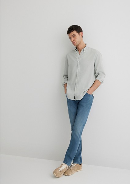 Jake Premium Blue Puslu İndigo Mavisi Jean Pantolon 0042287839