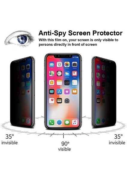 Power Es 14 Pro Max Gizli Hayalet Ekran Koruyucu, Yandan Görünmeyen Full Ekran Koruyucu Cam, Tam Gizlilik Tam Koruma. fiyatları
