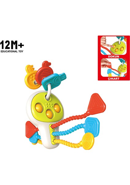 Egıtıcı Poppıtlı , Cırcırlı, Bebek Anahtarlıgı 1 Adet